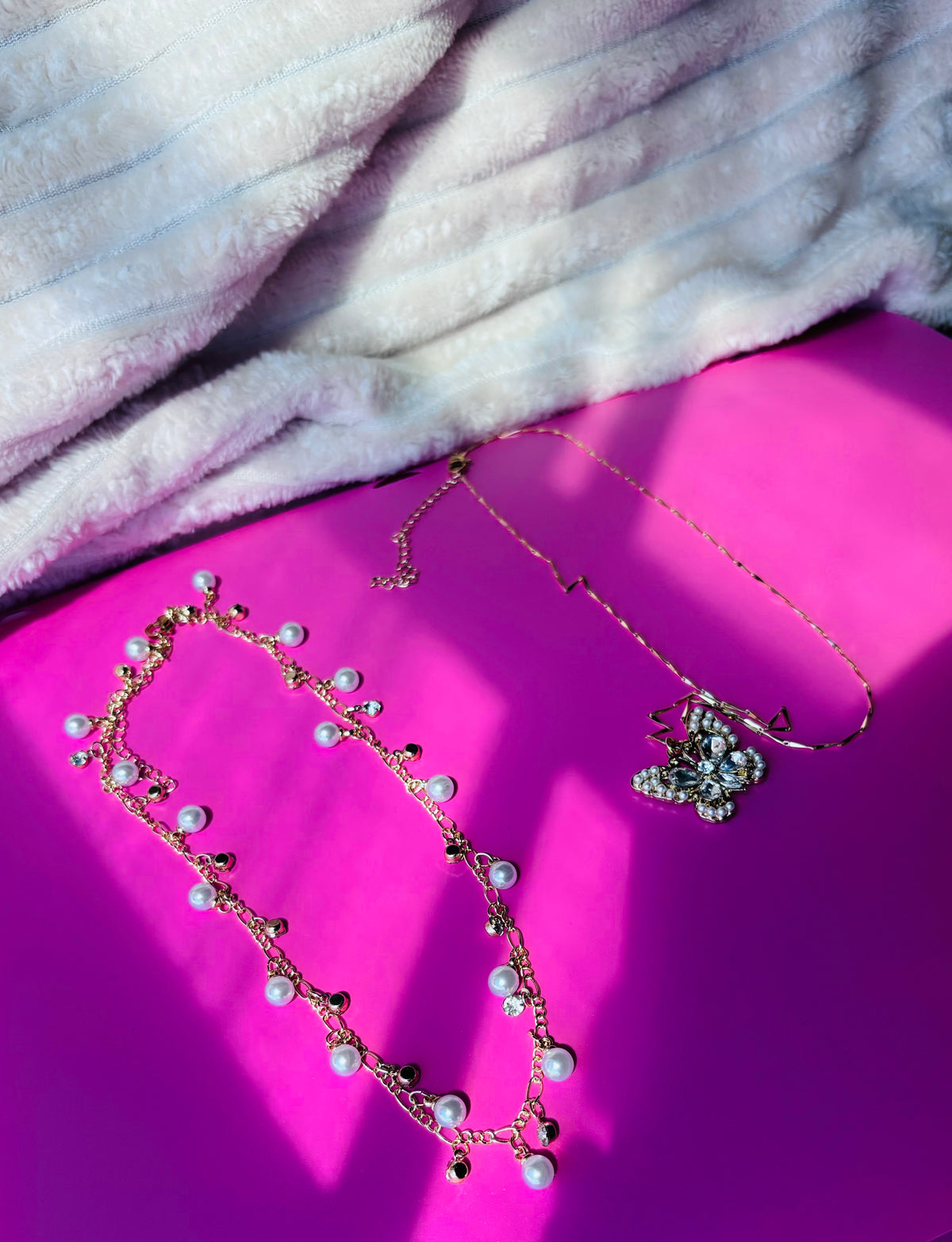 2pc butterfly gold set
