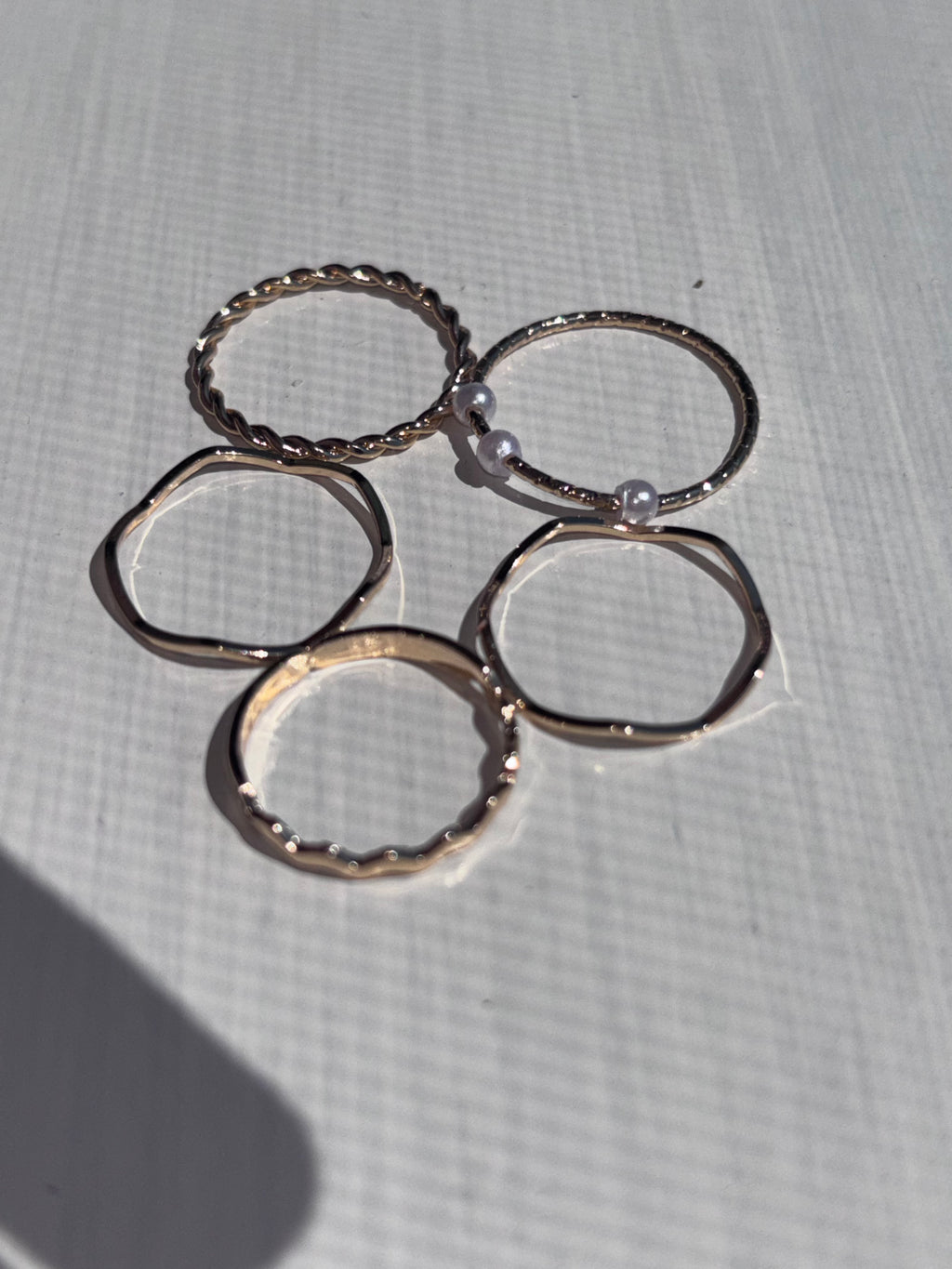 Gold ring set