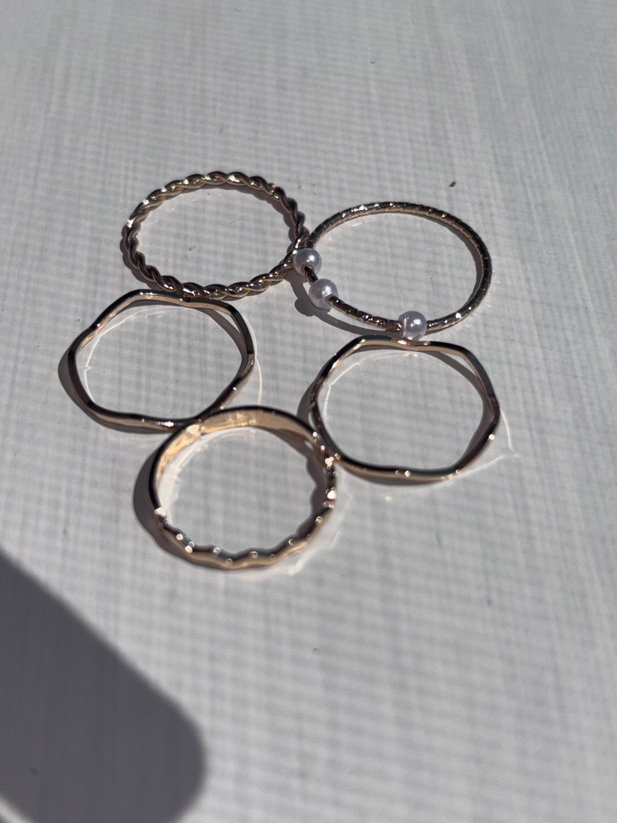 Gold ring set